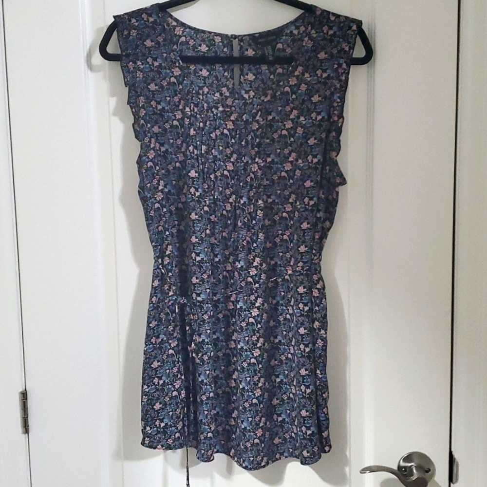 XL Maternity Tie Waist Top Floral